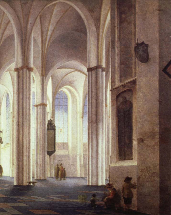 the lnterior of the buurkerk at utrecht